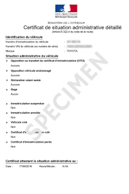 certificat de situation admiratif